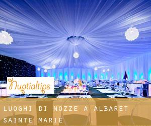 Luoghi di nozze a Albaret-Sainte-Marie