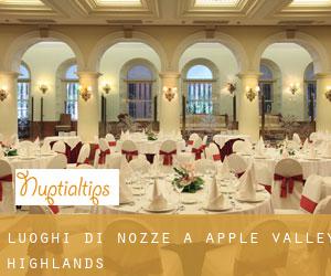 Luoghi di nozze a Apple Valley Highlands