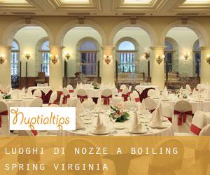 Luoghi di nozze a Boiling Spring (Virginia)