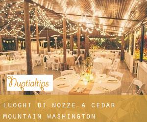 Luoghi di nozze a Cedar Mountain (Washington)