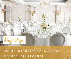 Luoghi di nozze a College Heights (California)