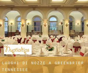 Luoghi di nozze a Greenbrier (Tennessee)