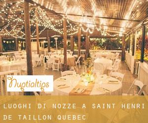 Luoghi di nozze a Saint-Henri-de-Taillon (Quebec)
