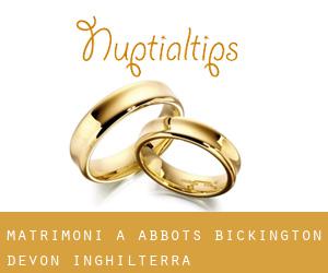 matrimoni a Abbots Bickington (Devon, Inghilterra)