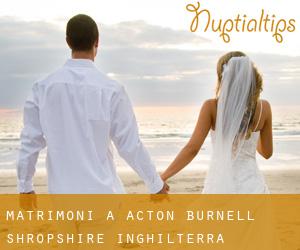 matrimoni a Acton Burnell (Shropshire, Inghilterra)