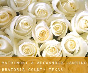matrimoni a Alexander Landing (Brazoria County, Texas)