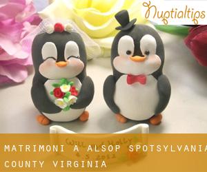 matrimoni a Alsop (Spotsylvania County, Virginia)