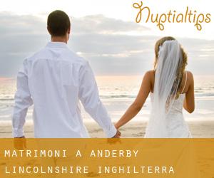 matrimoni a Anderby (Lincolnshire, Inghilterra)