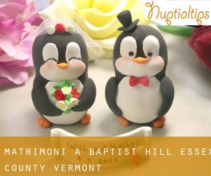 matrimoni a Baptist Hill (Essex County, Vermont)