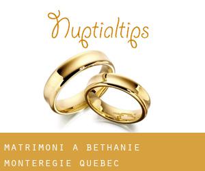 matrimoni a Béthanie (Montérégie, Quebec)