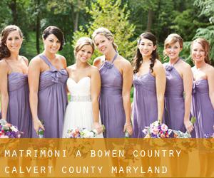 matrimoni a Bowen Country (Calvert County, Maryland)