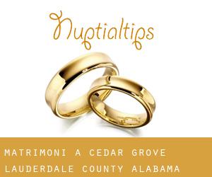 matrimoni a Cedar Grove (Lauderdale County, Alabama)