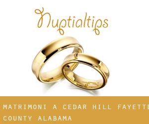 matrimoni a Cedar Hill (Fayette County, Alabama)