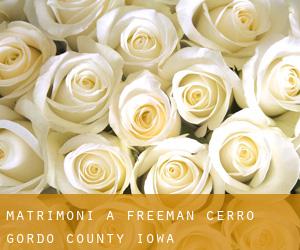 matrimoni a Freeman (Cerro Gordo County, Iowa)