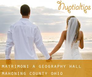 matrimoni a Geography Hall (Mahoning County, Ohio)