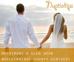 matrimoni a Glen Dean (Breckinridge County, Kentucky)