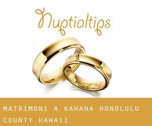 matrimoni a Kahana (Honolulu County, Hawaii)