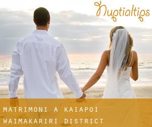 matrimoni a Kaiapoi (Waimakariri District, Canterbury)