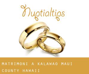 matrimoni a Kalawao (Maui County, Hawaii)