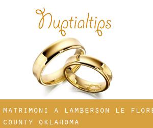 matrimoni a Lamberson (Le Flore County, Oklahoma)