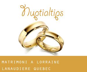 matrimoni a Lorraine (Lanaudière, Quebec)