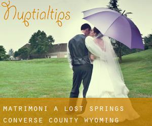 matrimoni a Lost Springs (Converse County, Wyoming)