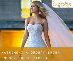 matrimoni a Ordway (Brown County, South Dakota)
