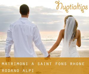 matrimoni a Saint-Fons (Rhône, Rodano-Alpi)