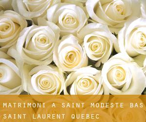 matrimoni a Saint-Modeste (Bas-Saint-Laurent, Quebec)