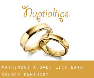 matrimoni a Salt Lick (Bath County, Kentucky)