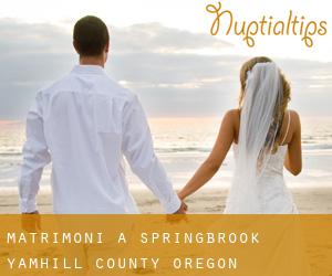 matrimoni a Springbrook (Yamhill County, Oregon)